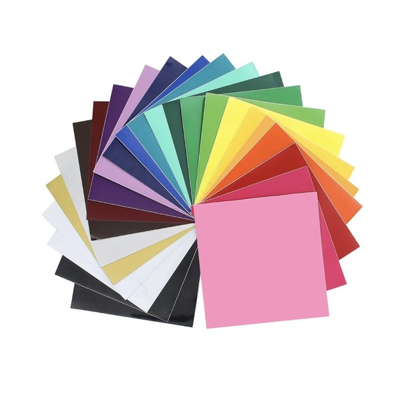 ORACAL 651 Glossy Vinyl - 24 Pack of Top Colors - 12" x 12" Sheets w/ Adhesive - Picture 1 of 3